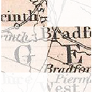 Detail of an historic Vermont map
