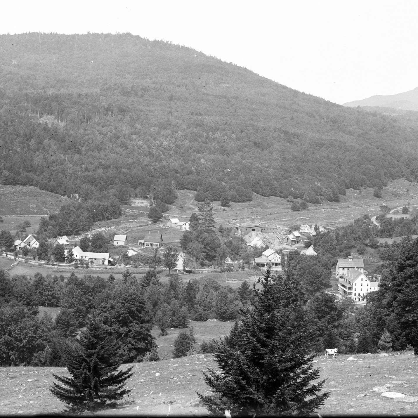 Photograph of village of Tyson, Vermont, by Walter Calflin.