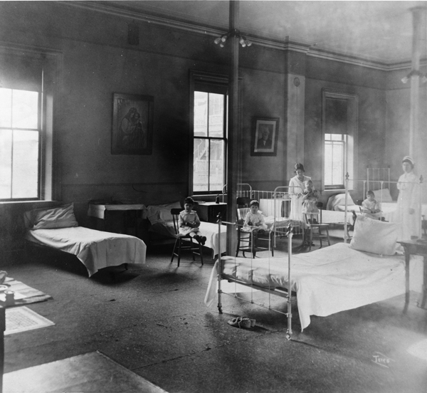Photograph of Influenza infirmary in Burlington, Vermont