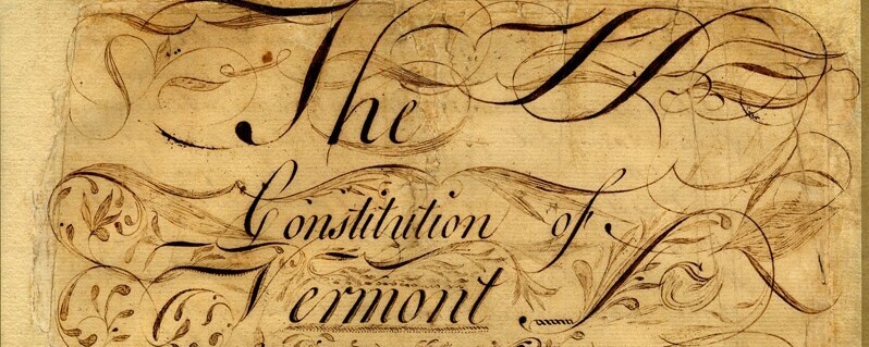 The Constitution of Vermont
