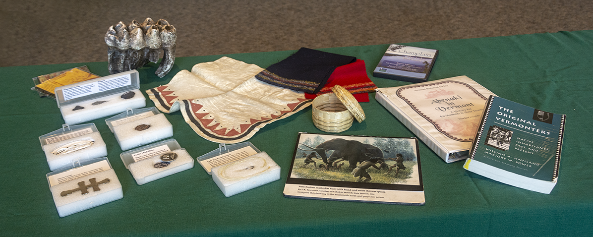 items from the Abenaki history lending kit