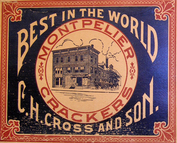 Logo- Best in the World, Montpelier Crackers, C.H. Cross and Son