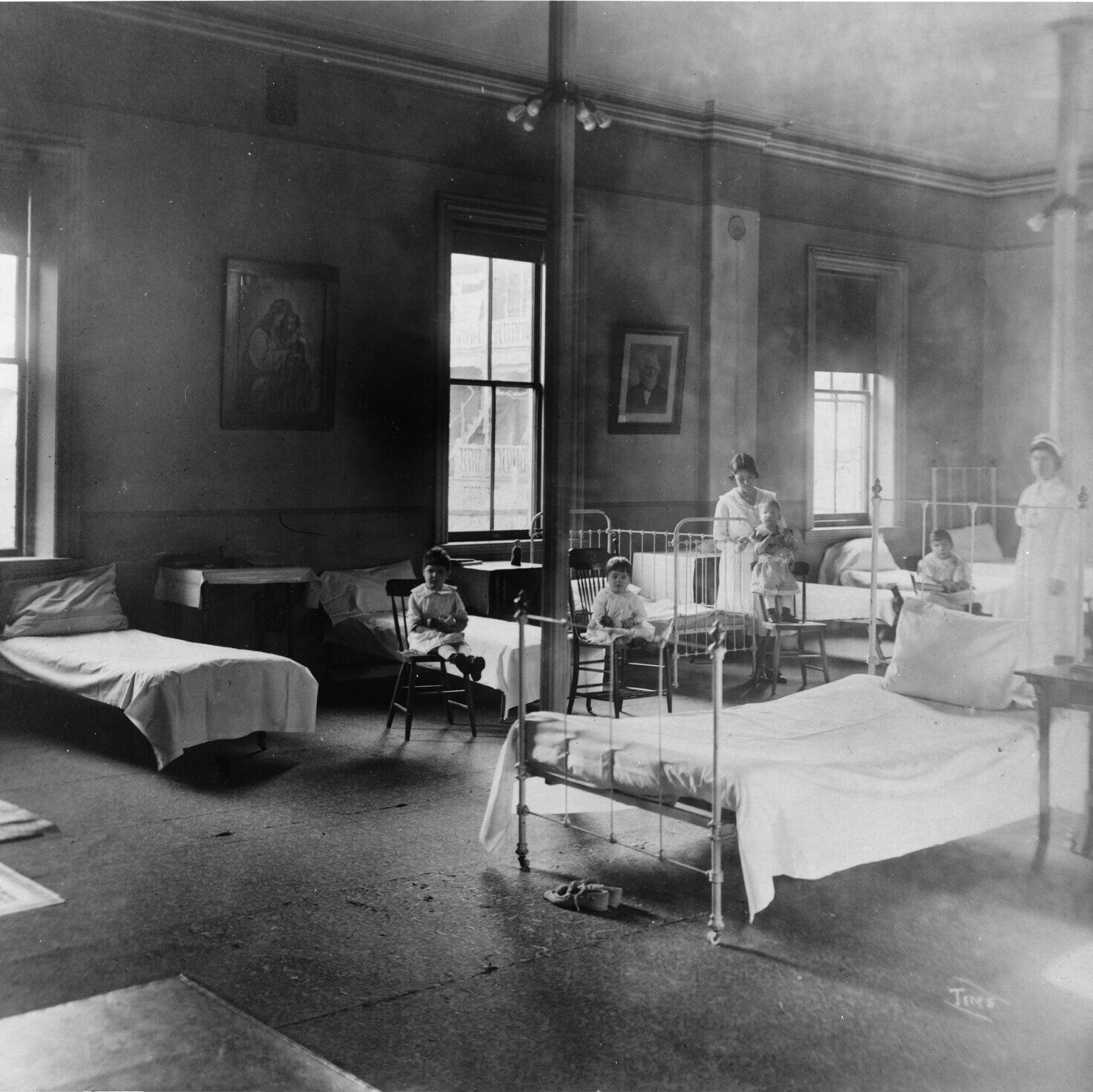 children in influenza ward