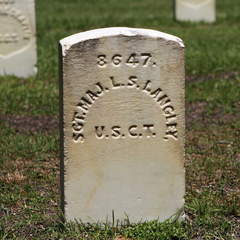 gravestone for Louden Langley