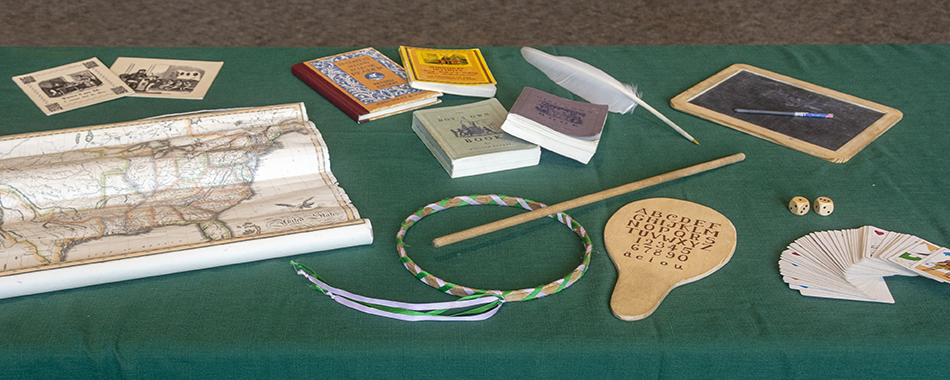 items from the Schooling history lending kit