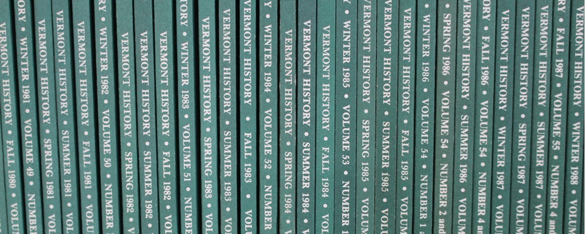 Vermont History Journal spines