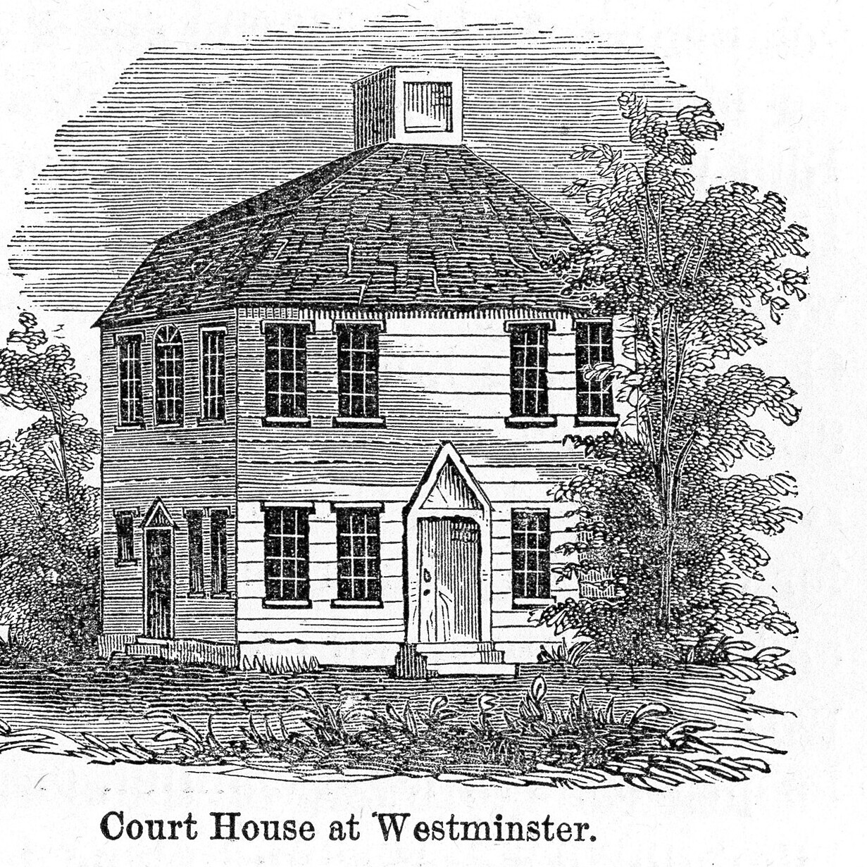 Illustration of Court House at Westminster