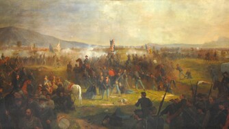 painting- "Battle of Cedar Creek" by Julian Scott
