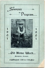 Old Home Week brochure cover