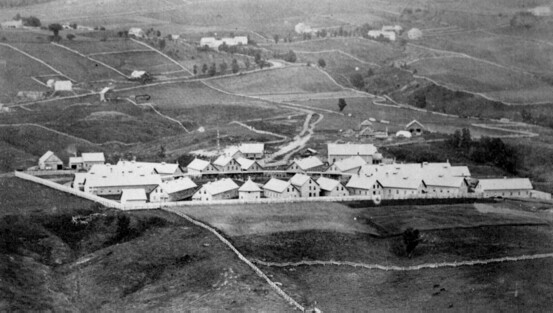 old photo of Sloane hospital site
