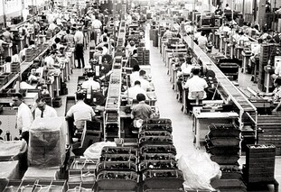 people working in IBM plant
