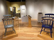 two chairs in gallery