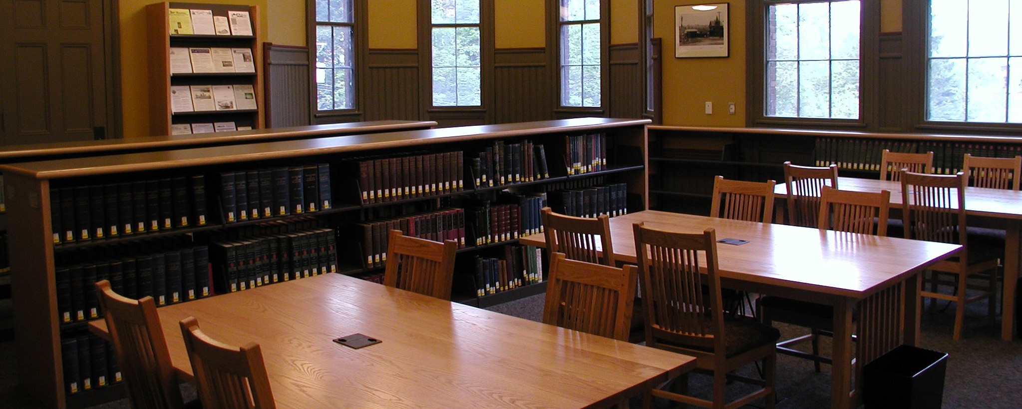 The  Leahy Library reading room.